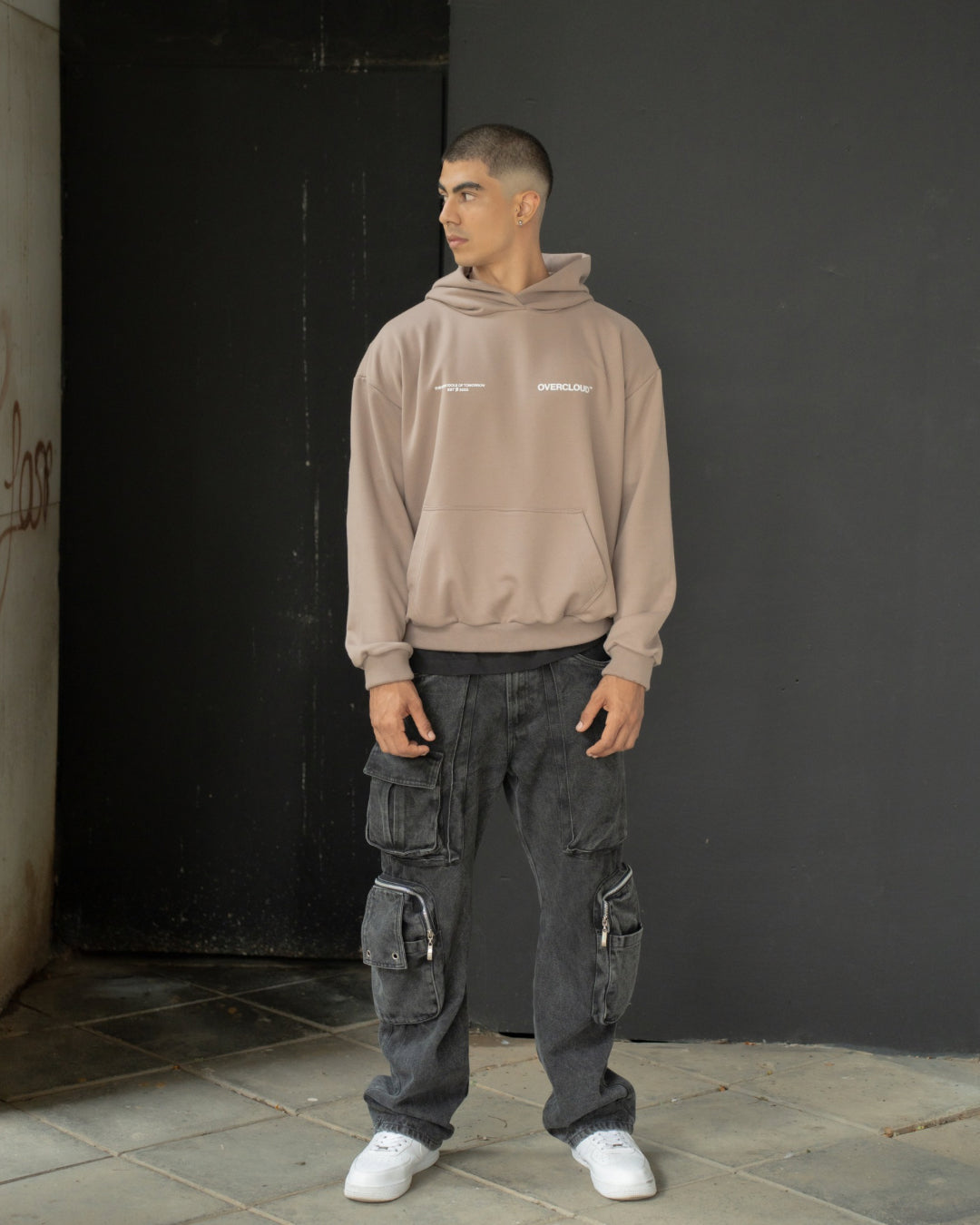 Essential hoodie light brown
