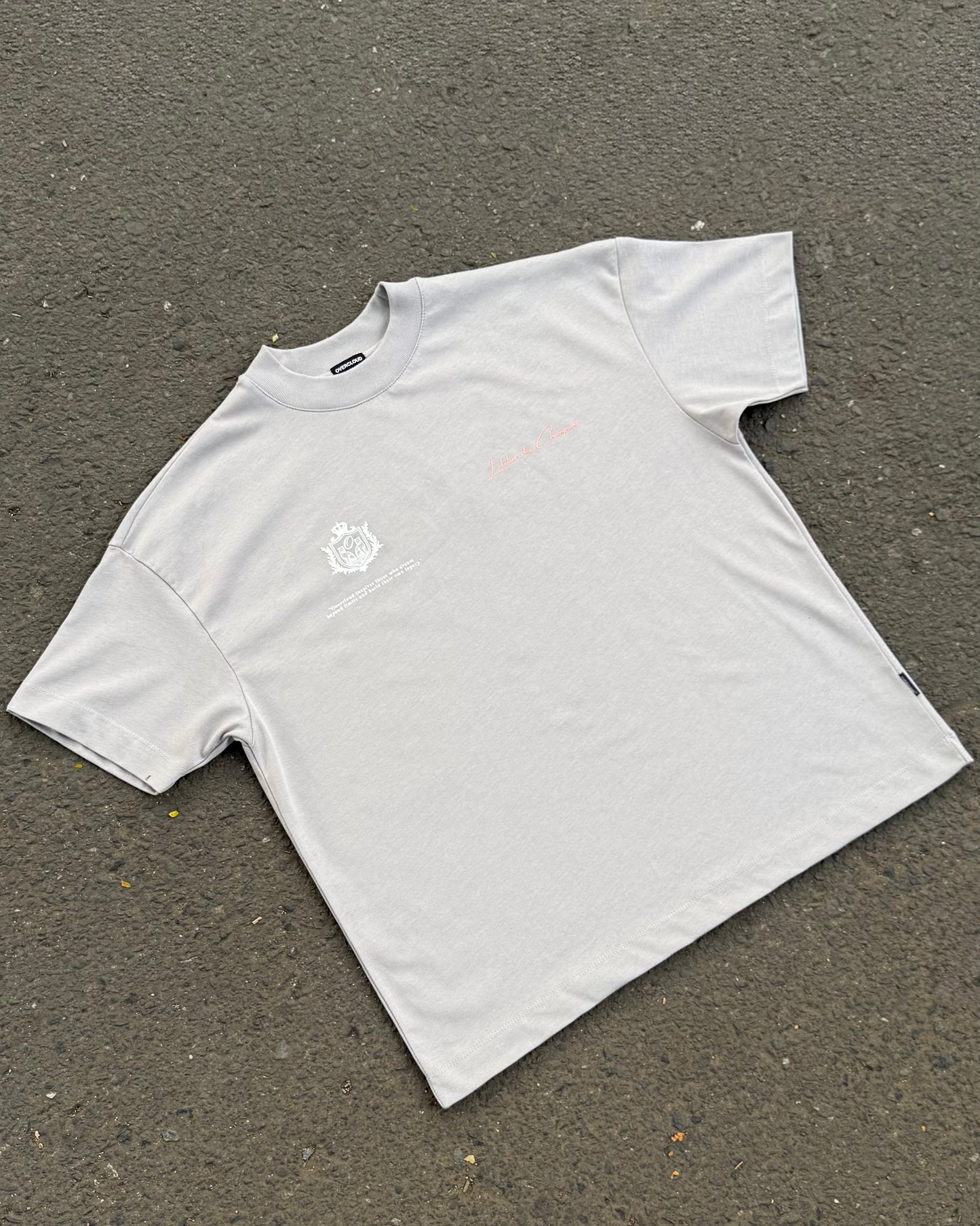 Champions Oversized Tee – Grey