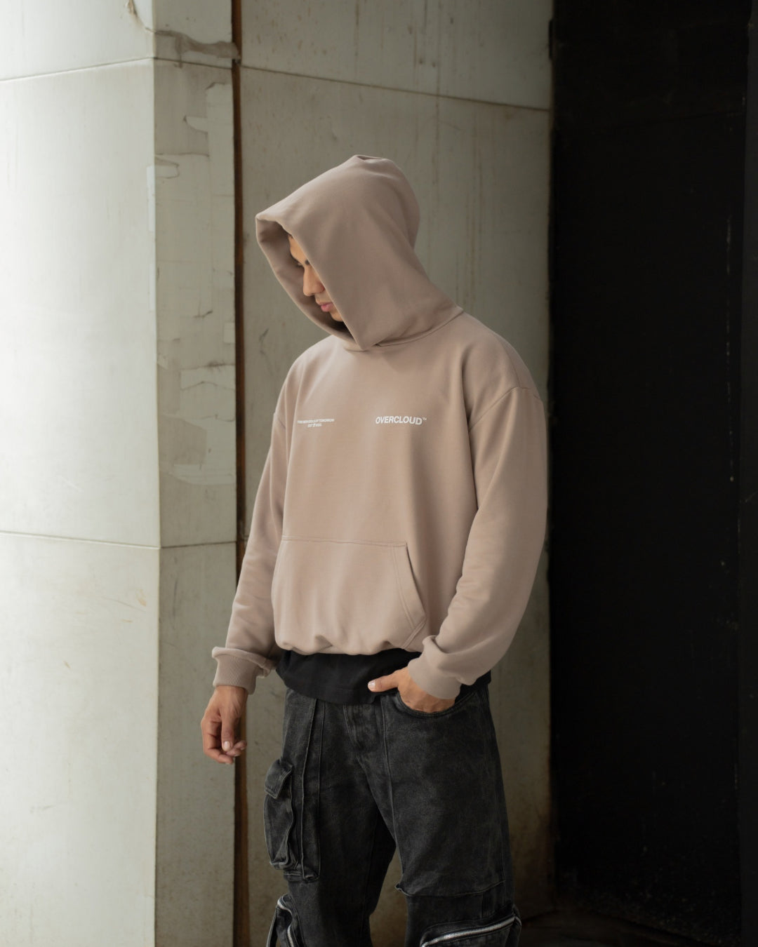 Essential hoodie light brown