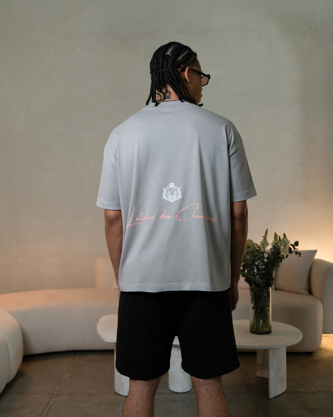 Champions Oversized Tee – Grey