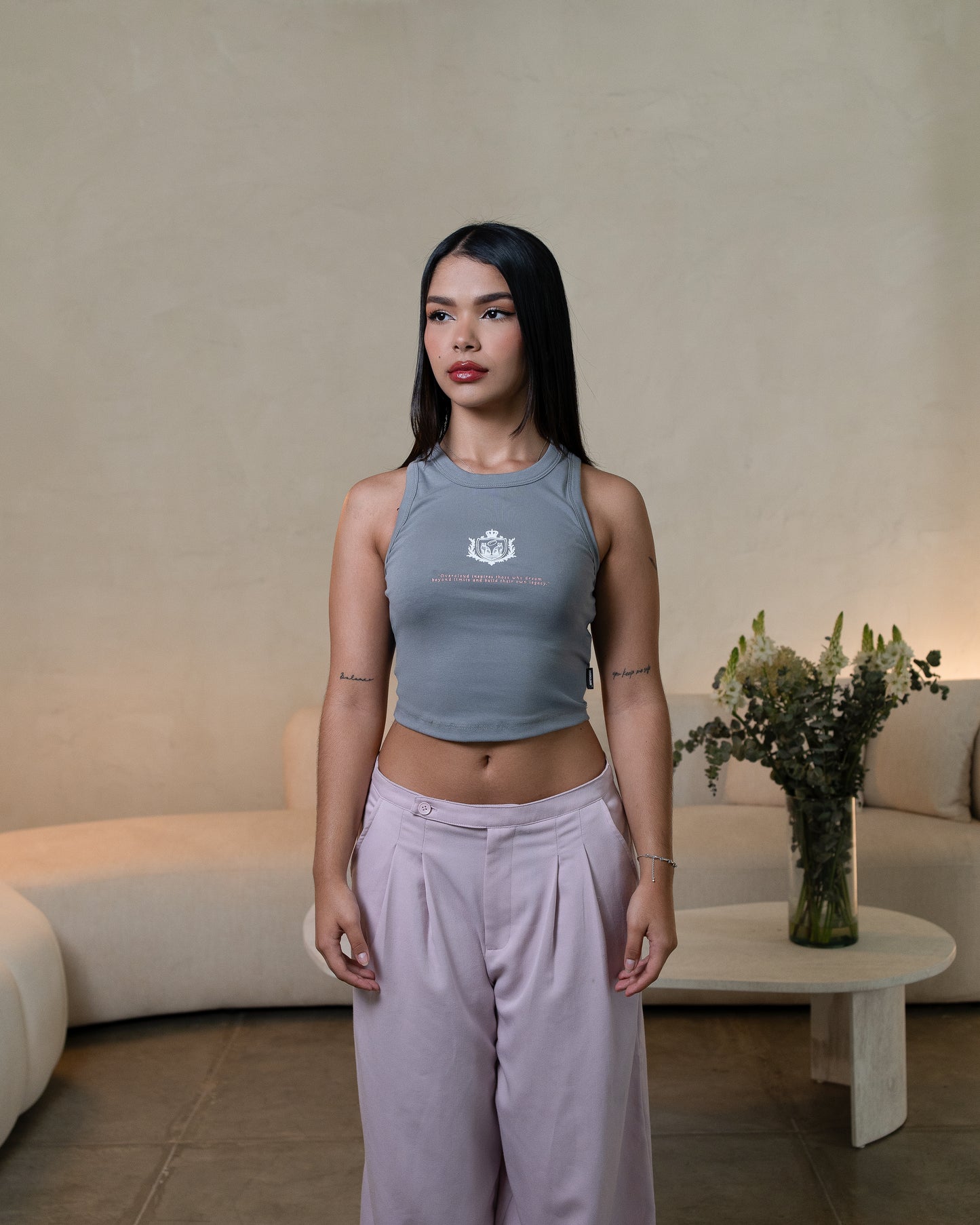 Champions Crop top - Grey