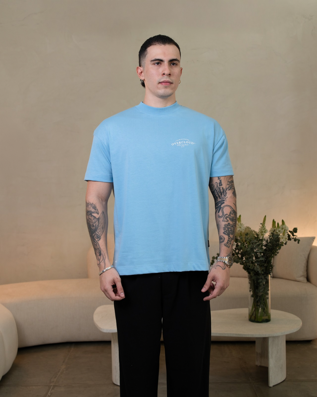 Angels Oversized Tee – Baby blue