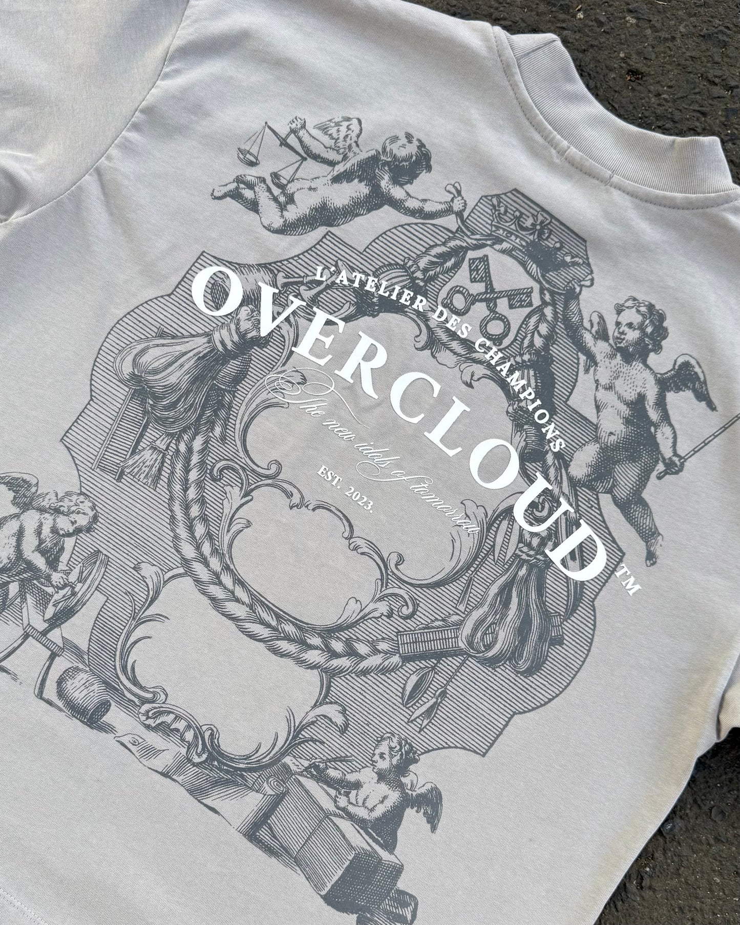Angels Oversized Tee – Grey