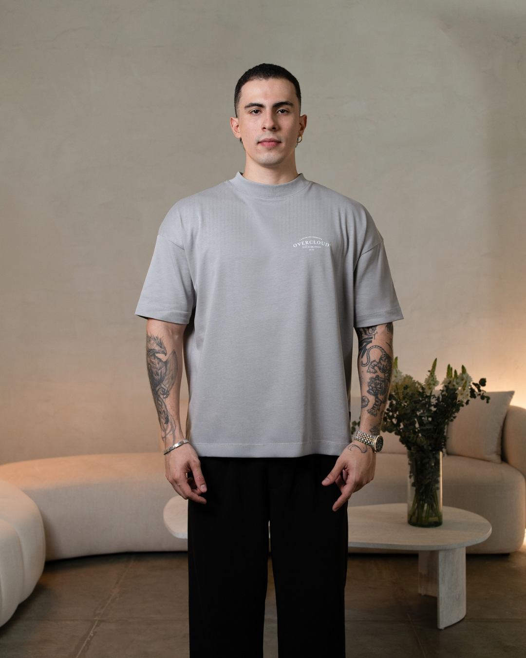 Angels Oversized Tee – Grey
