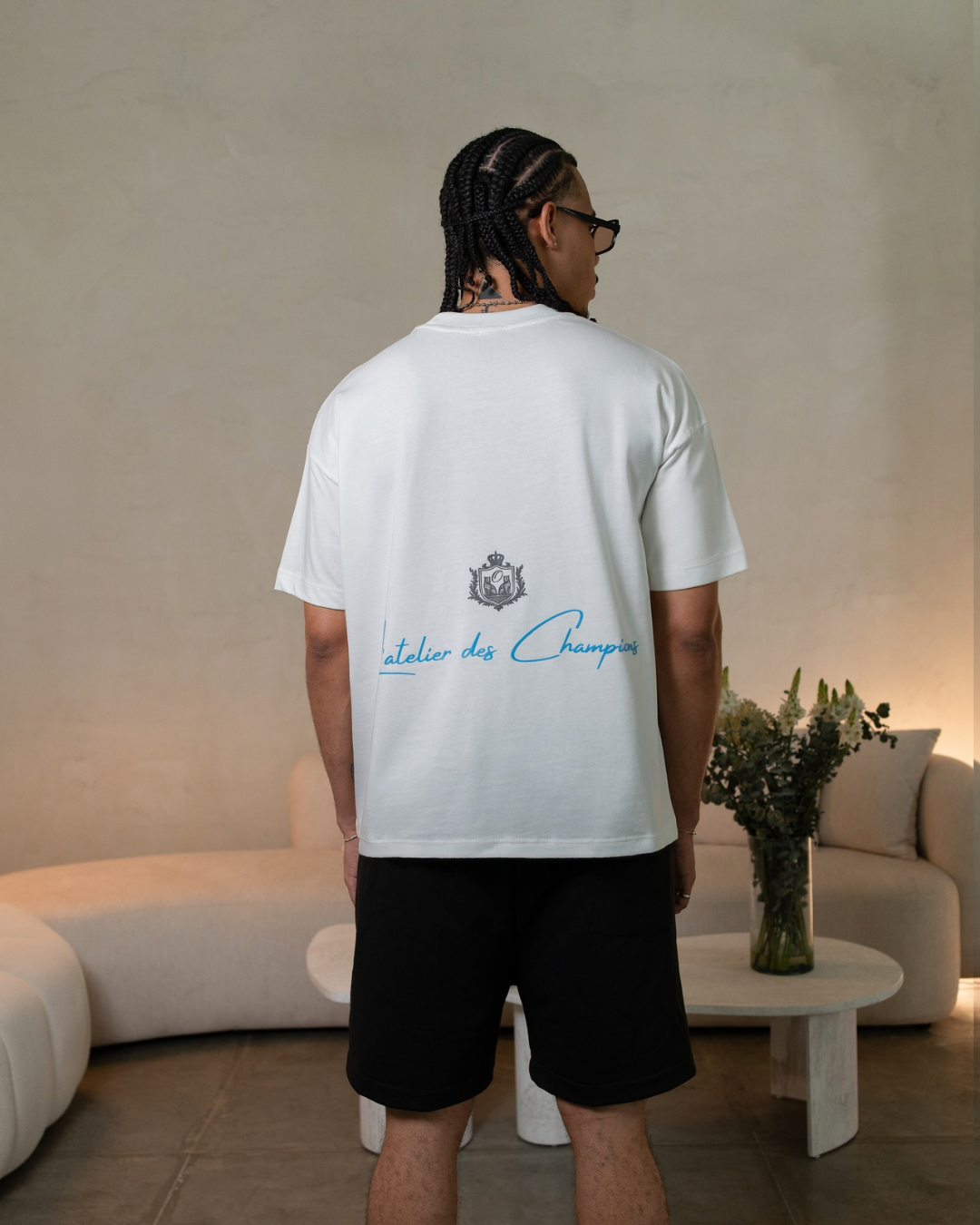 Champions Oversized Tee – Ivory