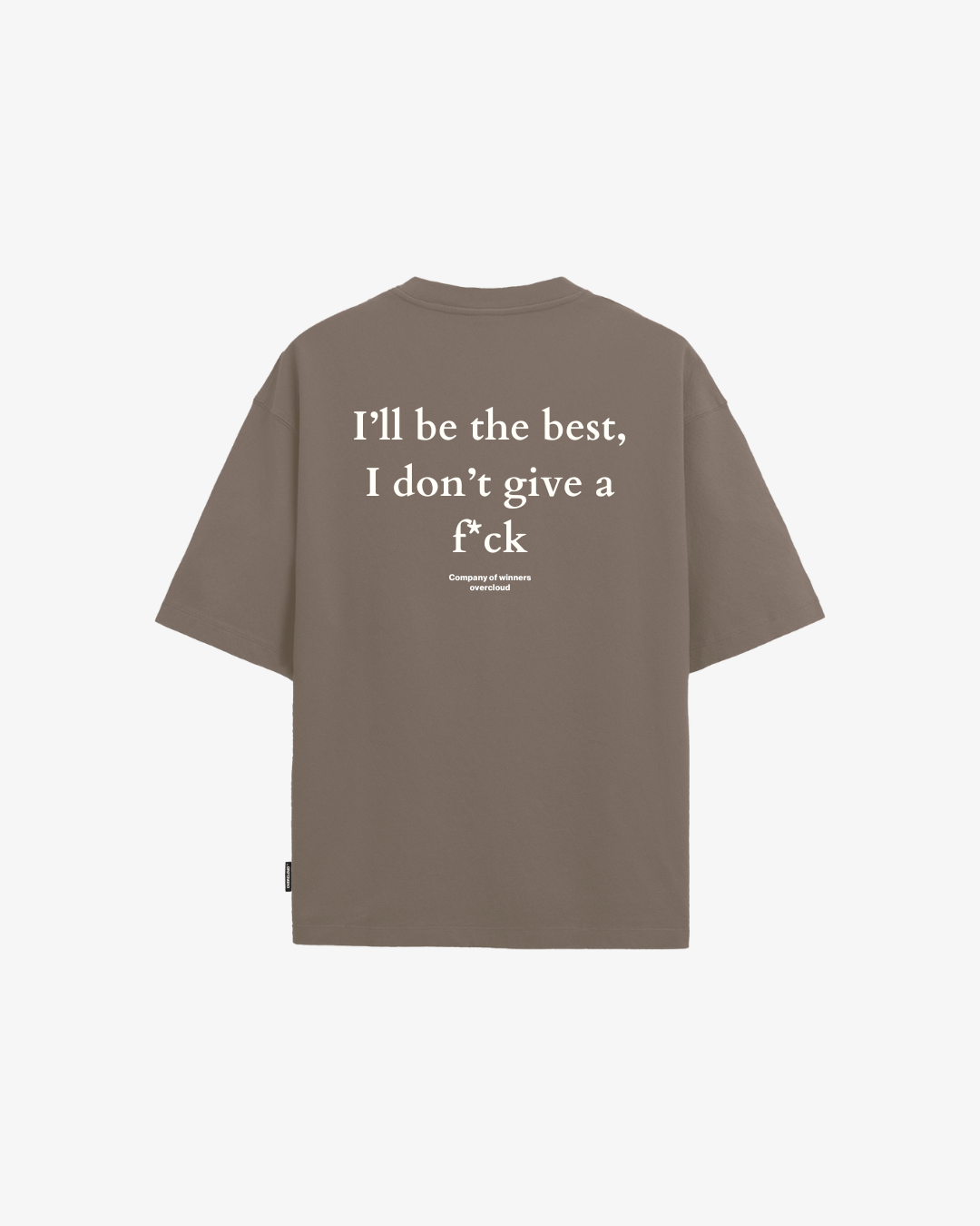 I don´t give a f**ck Tee Rum Browm