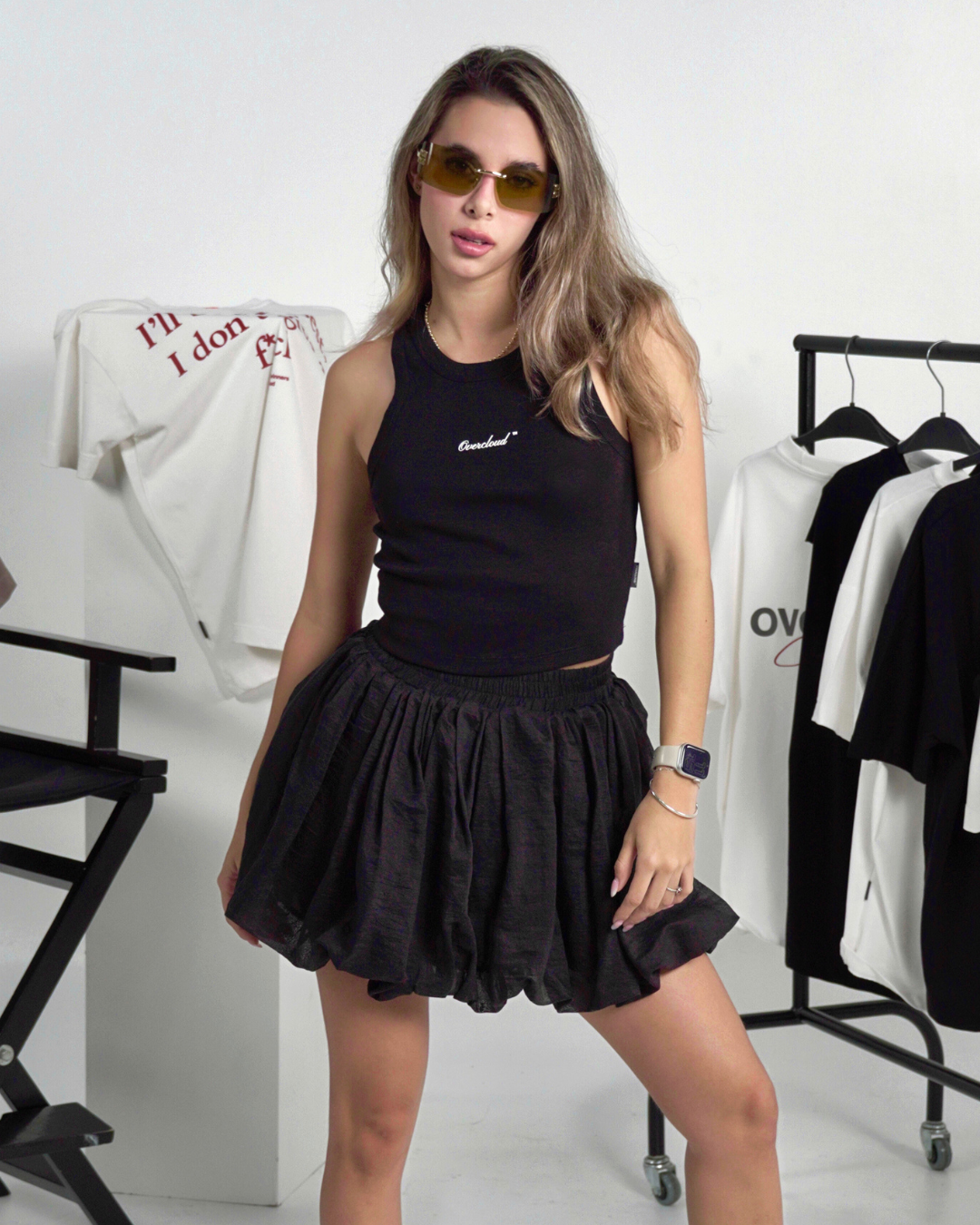 Crop top essential black