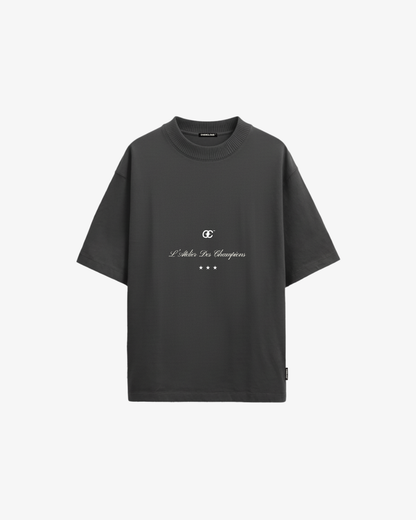Heritage Oversized Tee – Dark Grey