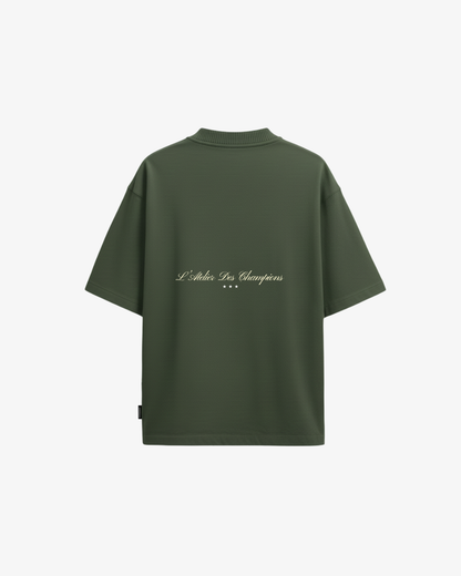 Heritage Oversized Tee – Army Green