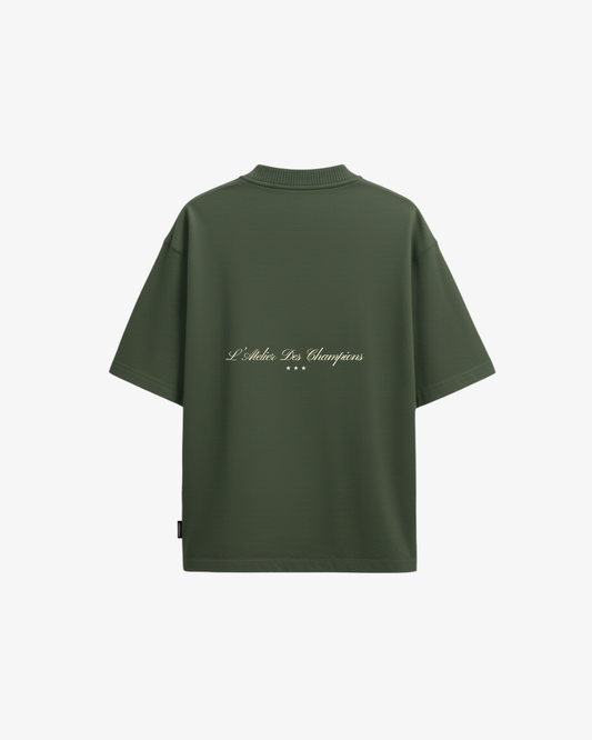Heritage Oversized Tee – Army Green