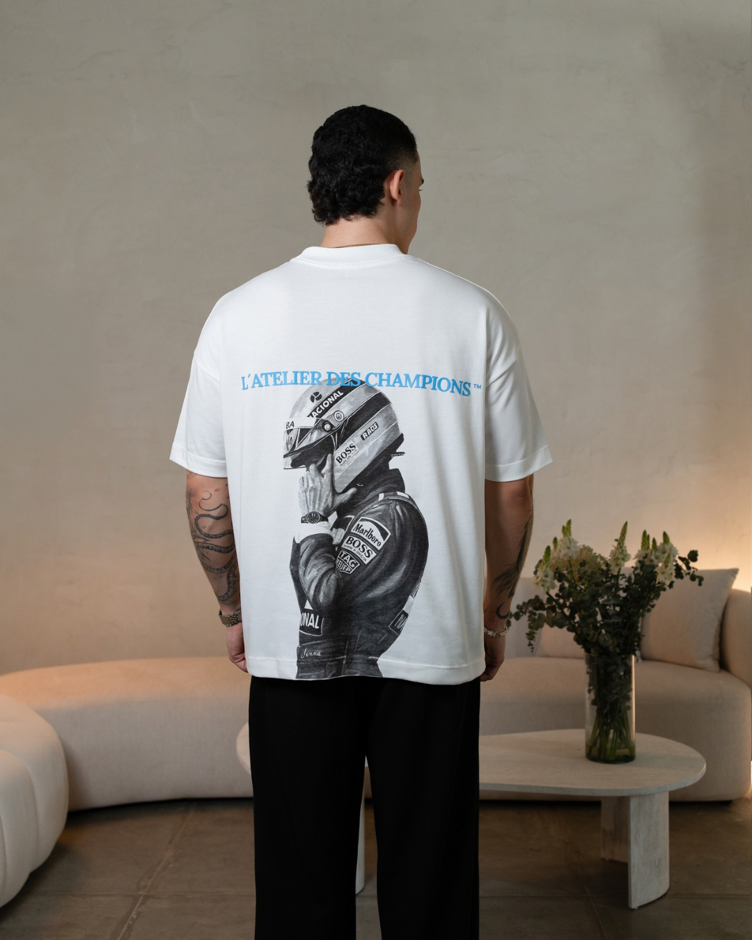 Idol F1 Oversized Tee – Ivory