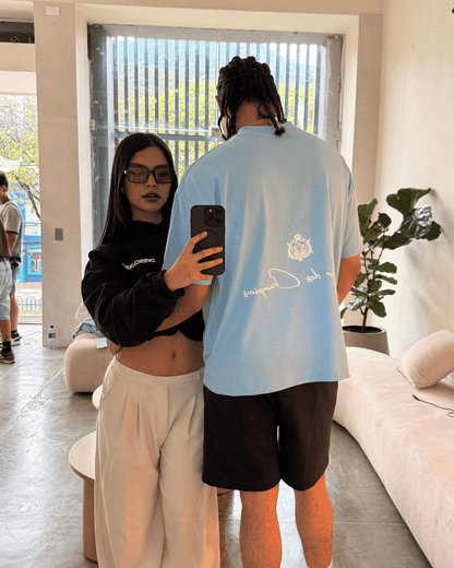 Champions Oversized Tee – Baby Blue