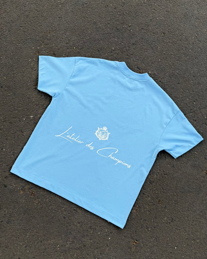 Champions Oversized Tee – Baby Blue