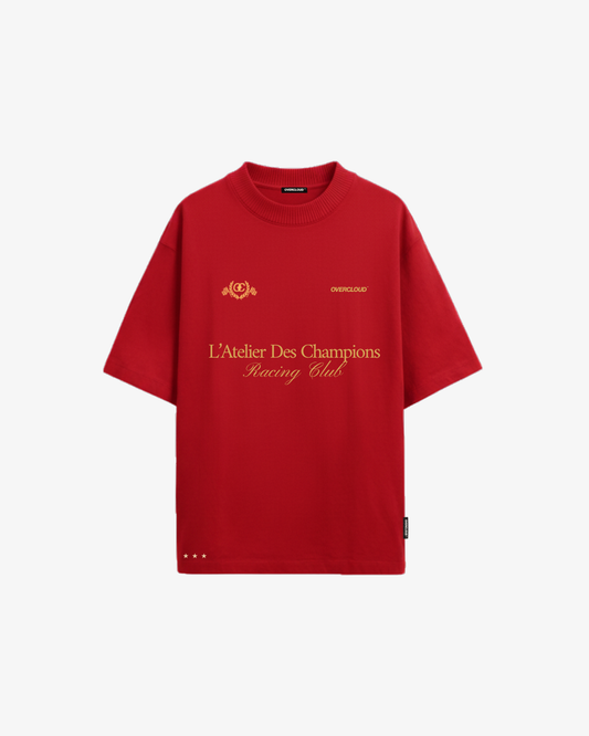 Racing Club Tee Oversized - Red