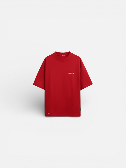 Design Tee Oversized - Red