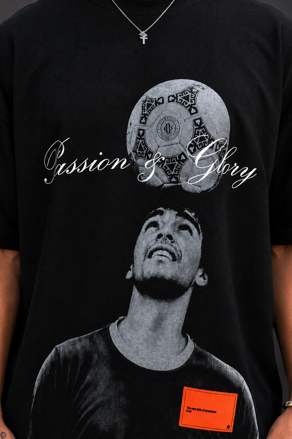Maradona Tee Boxy Feet - Black