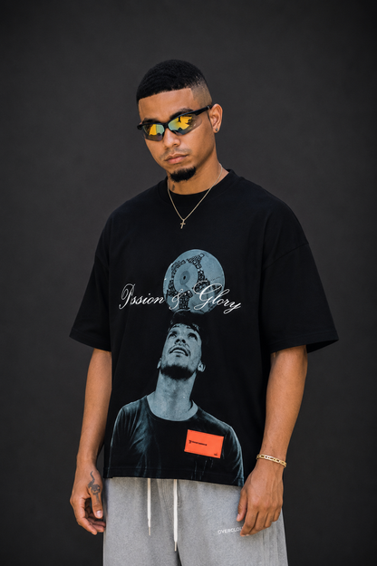 Maradona Tee Boxy Feet - Black