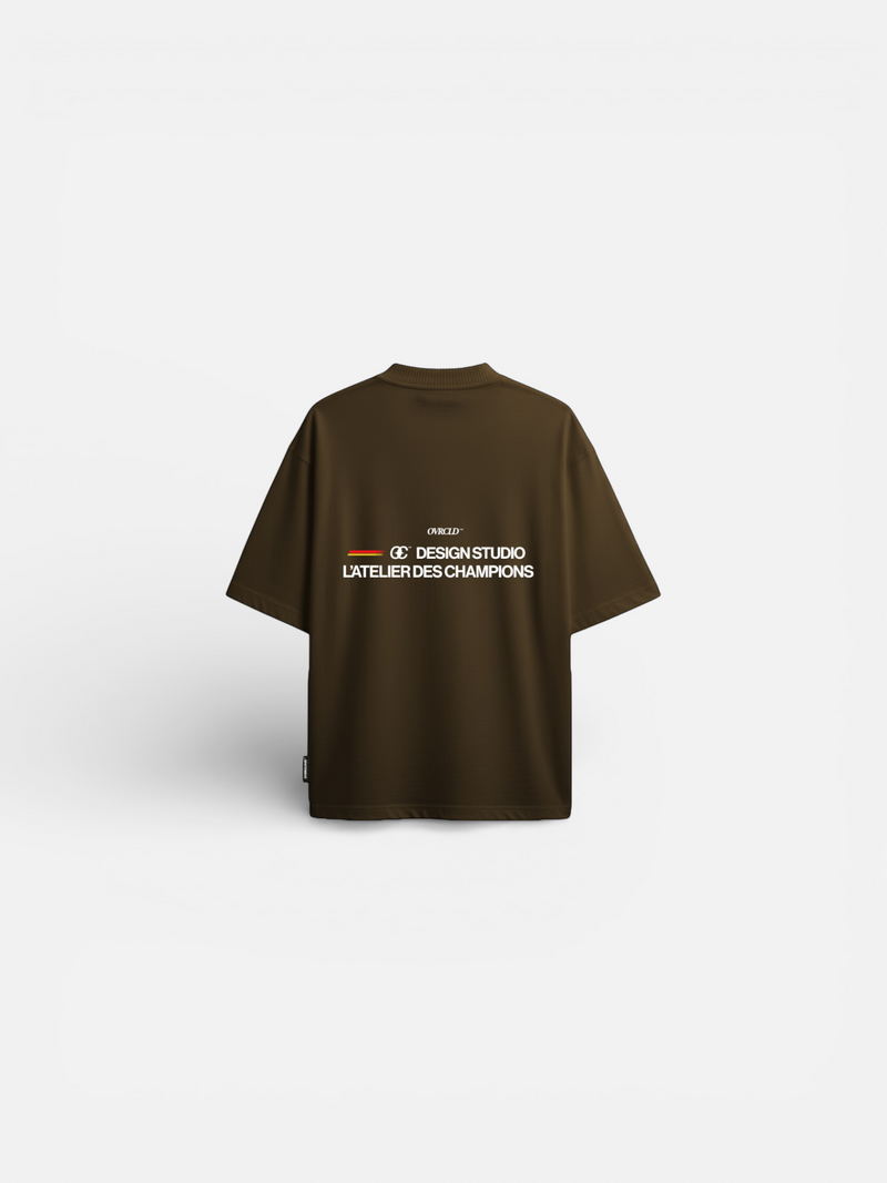 Design Tee Oversized - Brown