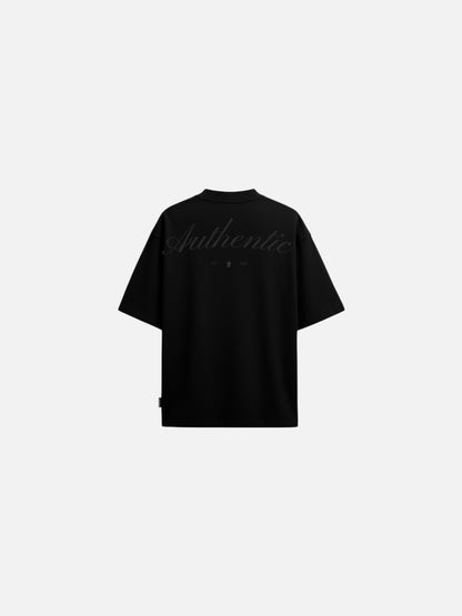 Authentic black tee