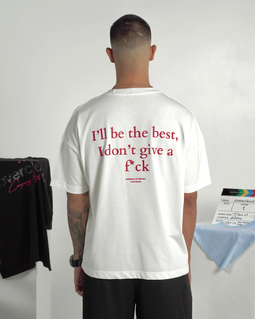I don´t give a f**ck Tee marfil