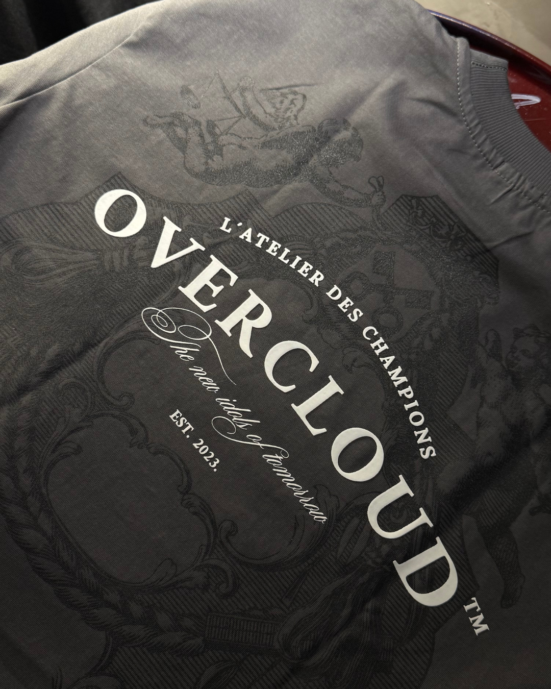 Angels Oversized Tee – Dark Grey