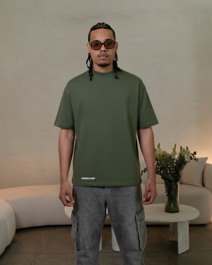 LDC Boxy-Oversized Tee – Army Green