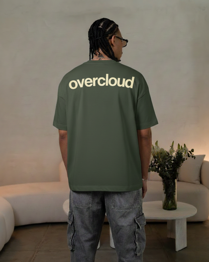 Overcloud Boxy-Oversized Tee – Army Green
