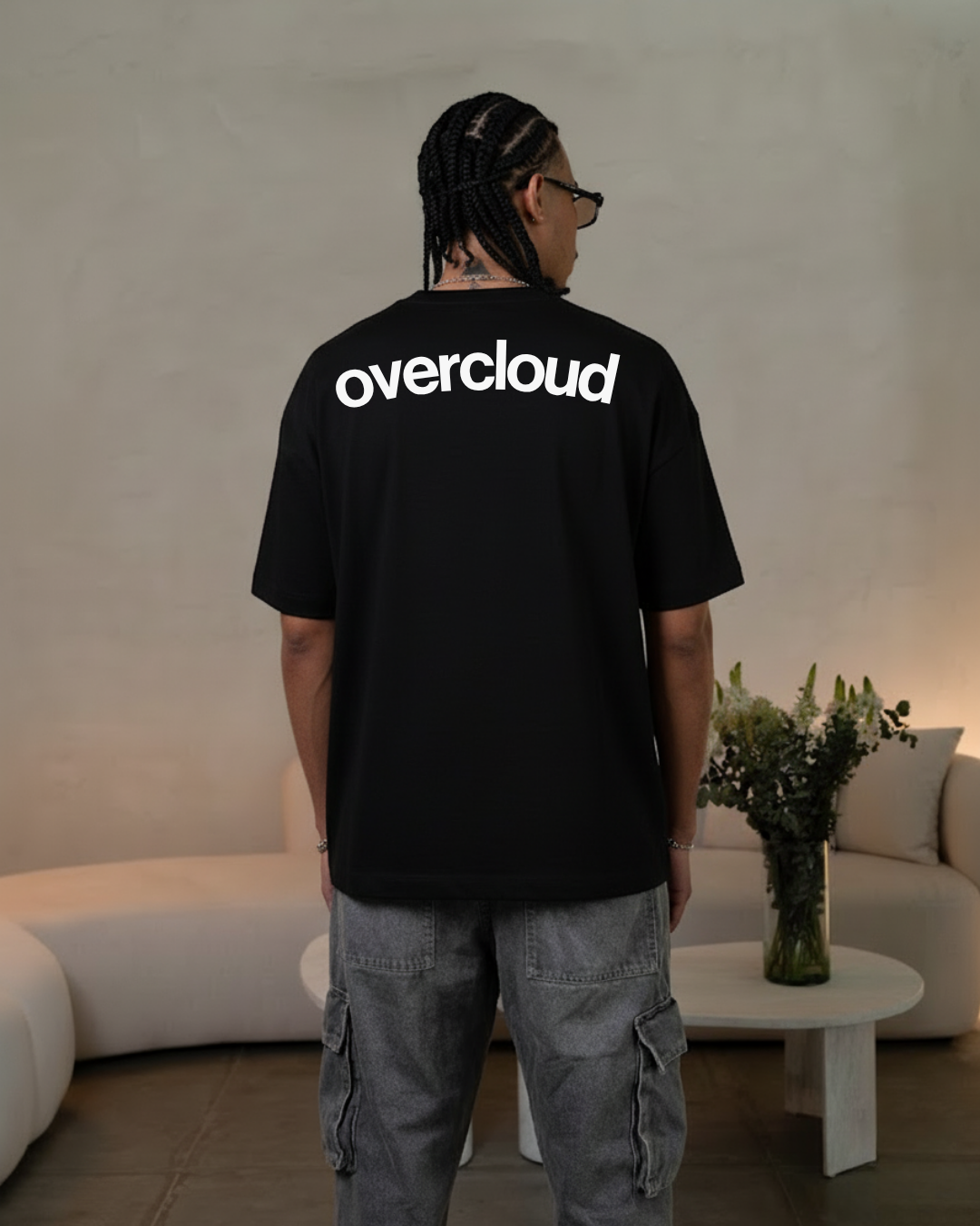 Overcloud Oversized Tee – Black