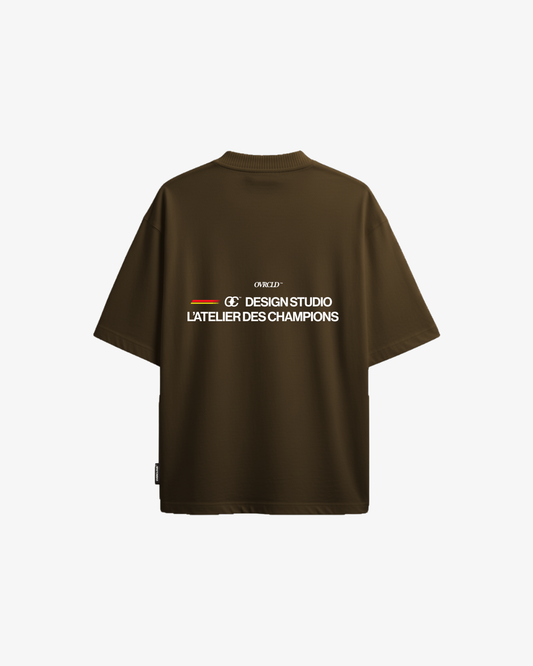 Design Tee Oversized - Brown