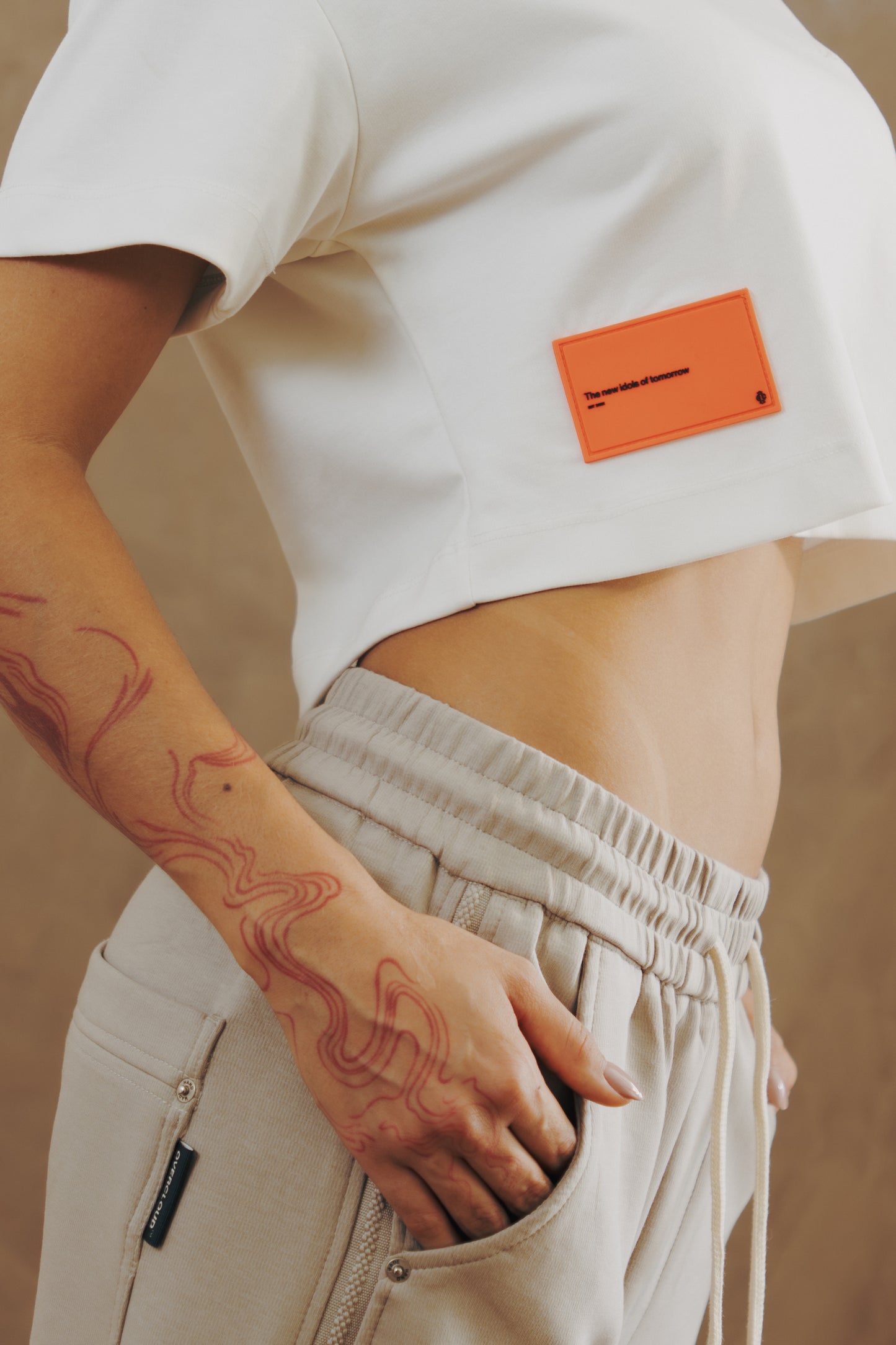 Dynasty Crop Top - white