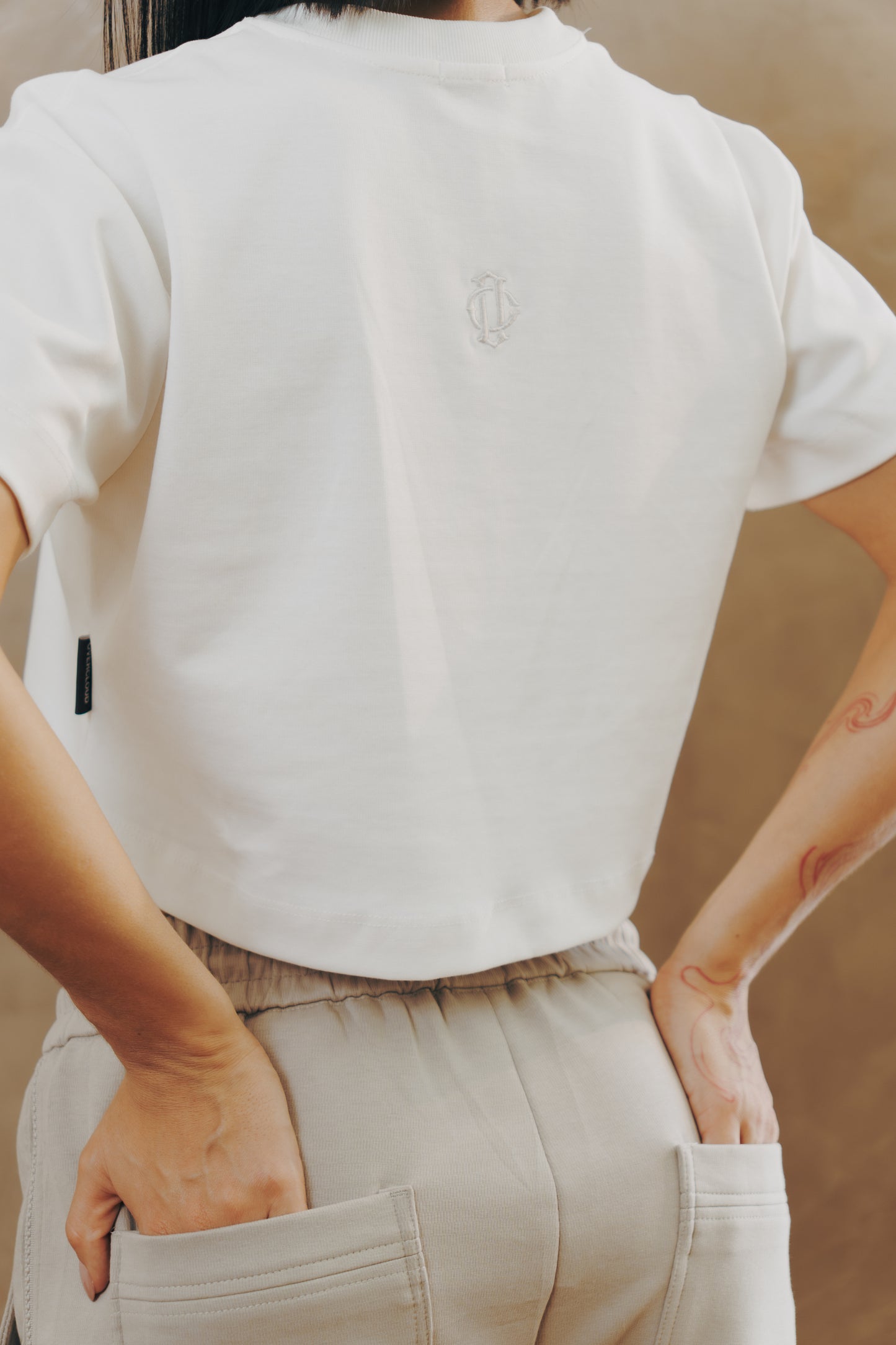 Dynasty Crop Top - white