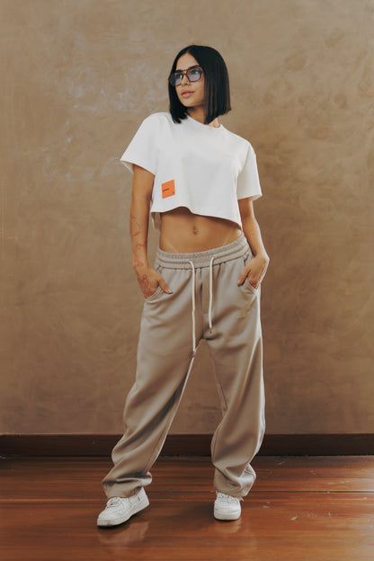 Dynasty Crop Top - white