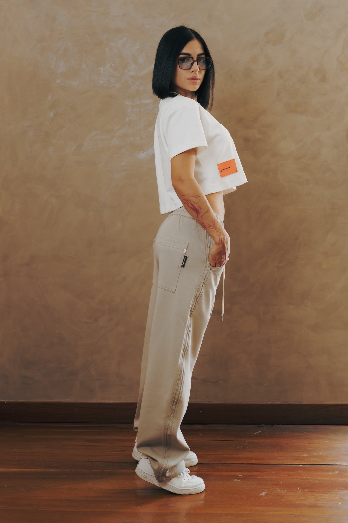 Dynasty Crop Top - white