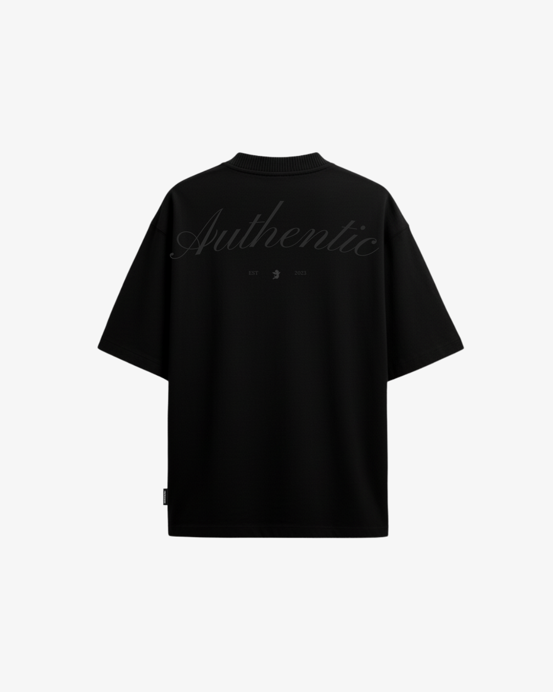 Authentic black tee