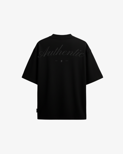 Authentic black tee
